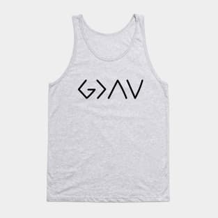 Buy Christian Shirts - God Is Greater Tank Top